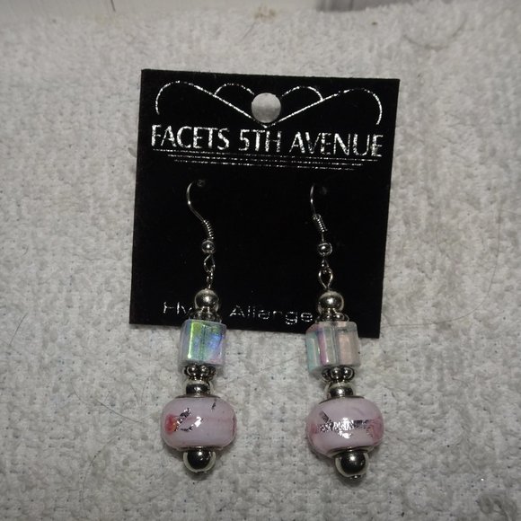 Facets 5th Avenue Glass Beaded Dangle Earrings - Picture 1 of 3